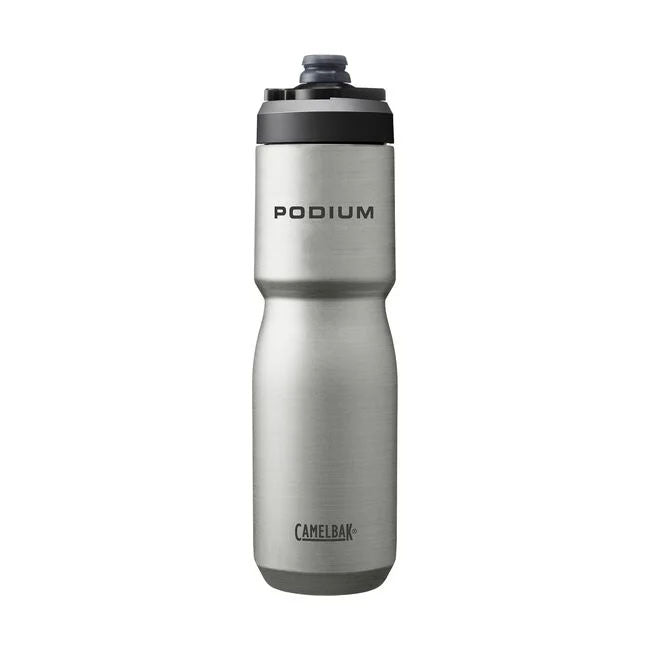 Camelbak Podium Steel 22oz Bike Bottle Stainless front view