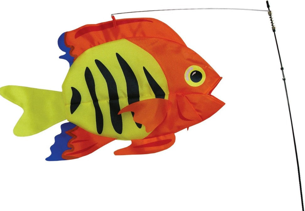 Premier Kites Swimming Fish Recumbent Bike Flag Flame Fish Studio Image