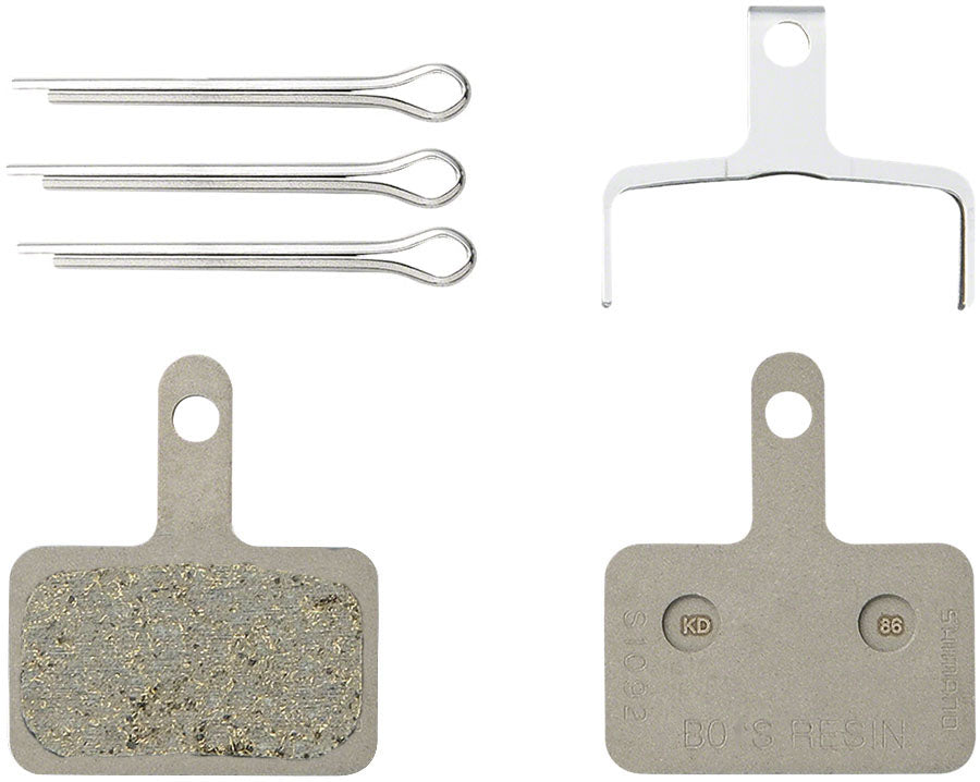 Shimano B05S-RX Disc Brake Pad and Spring, studio parts view