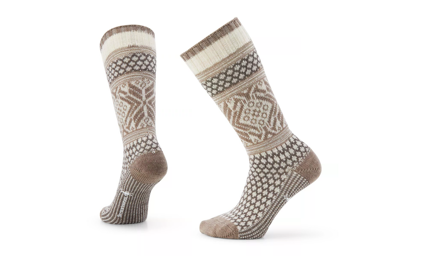 Smartwool Unisex Popcorn Snowflake Crew Socks Moonbeam