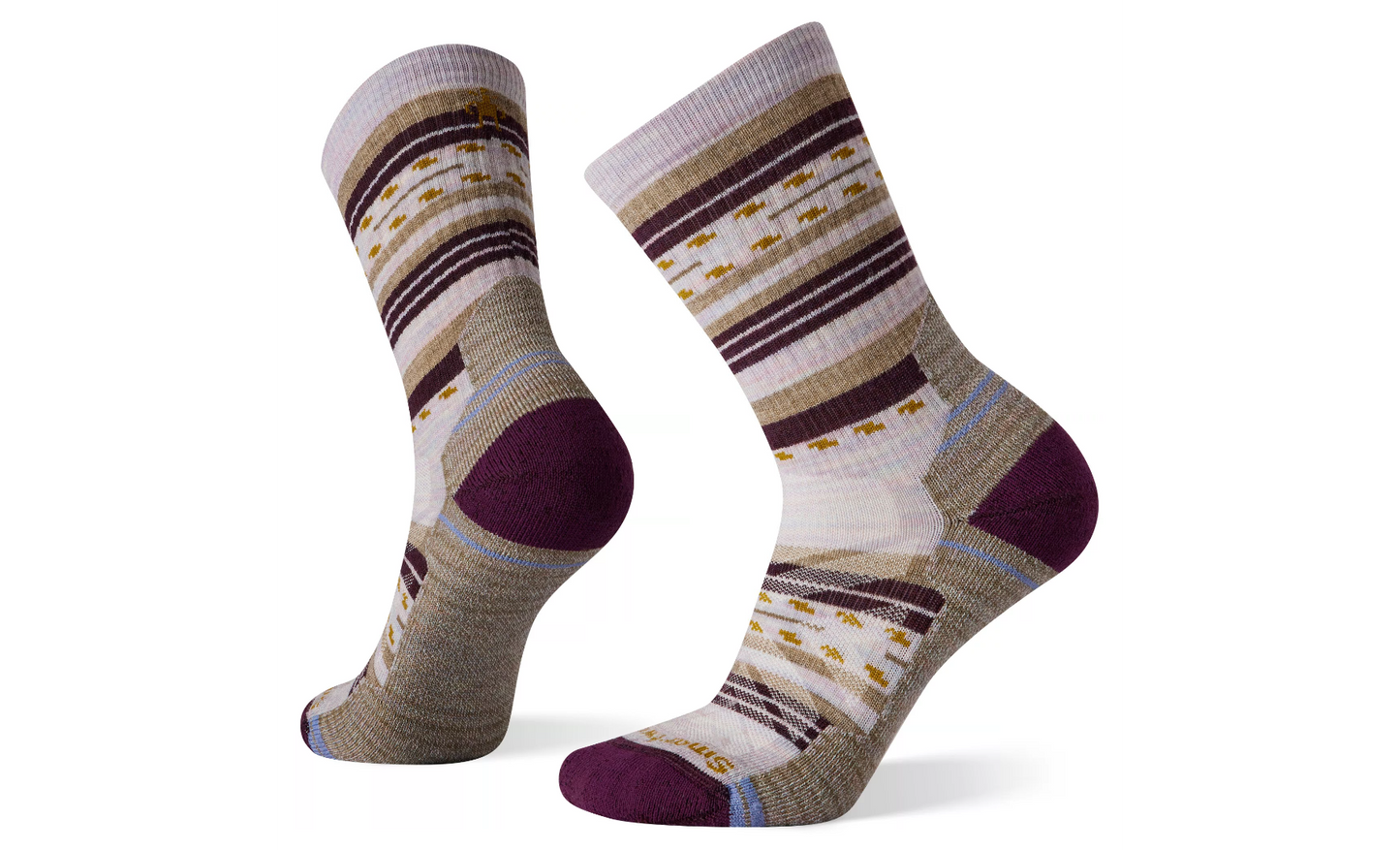 Smartwool Womens Hike Light Cushion Margarita Crew Merino Wool Socks Purple