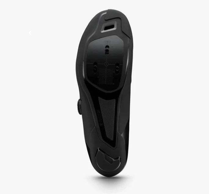 Sole view of Shimano SH-RC302 cycling shoe.
