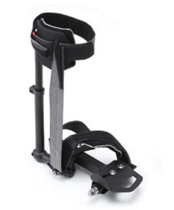 Hase Special Pedal With Flexible Calf Support studio front view, with view of the full pedal.
