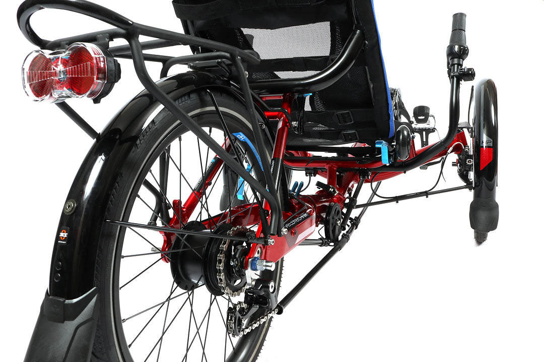HP Velotechnik Gekko fxs Magma Red Recumbent Trike