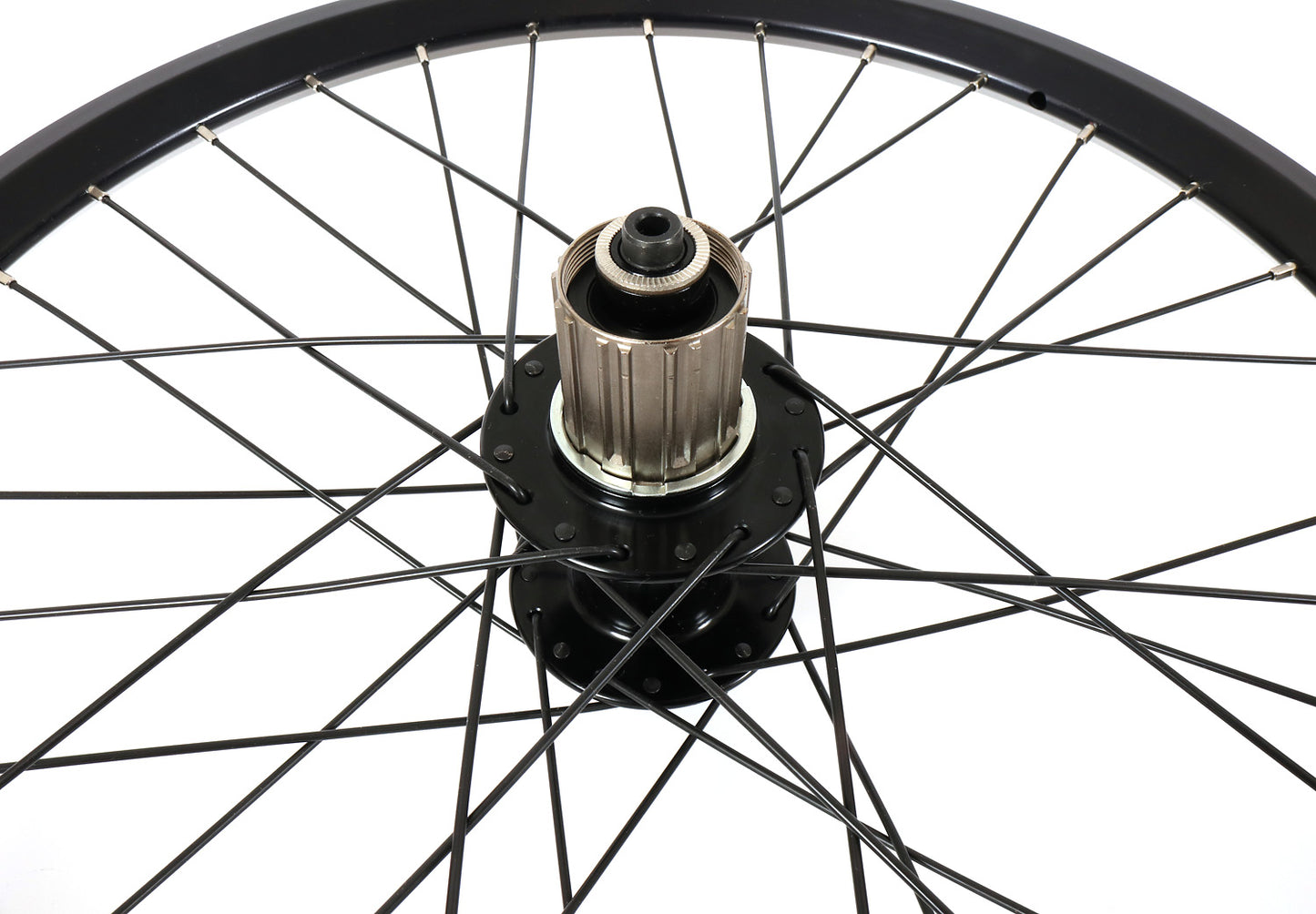 Velocity Dyad 20 Inch 406mm NMSW Black 32h Black Spokes & Silver Nips Standard 135mm Rear Disc Wheel