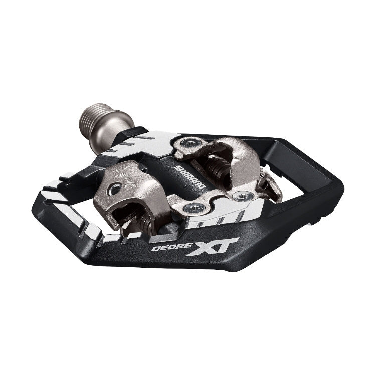 Shimano Deore XT PD-M8120 Clipless Pedals w/Cleat (SM-SH51) shown on a white background