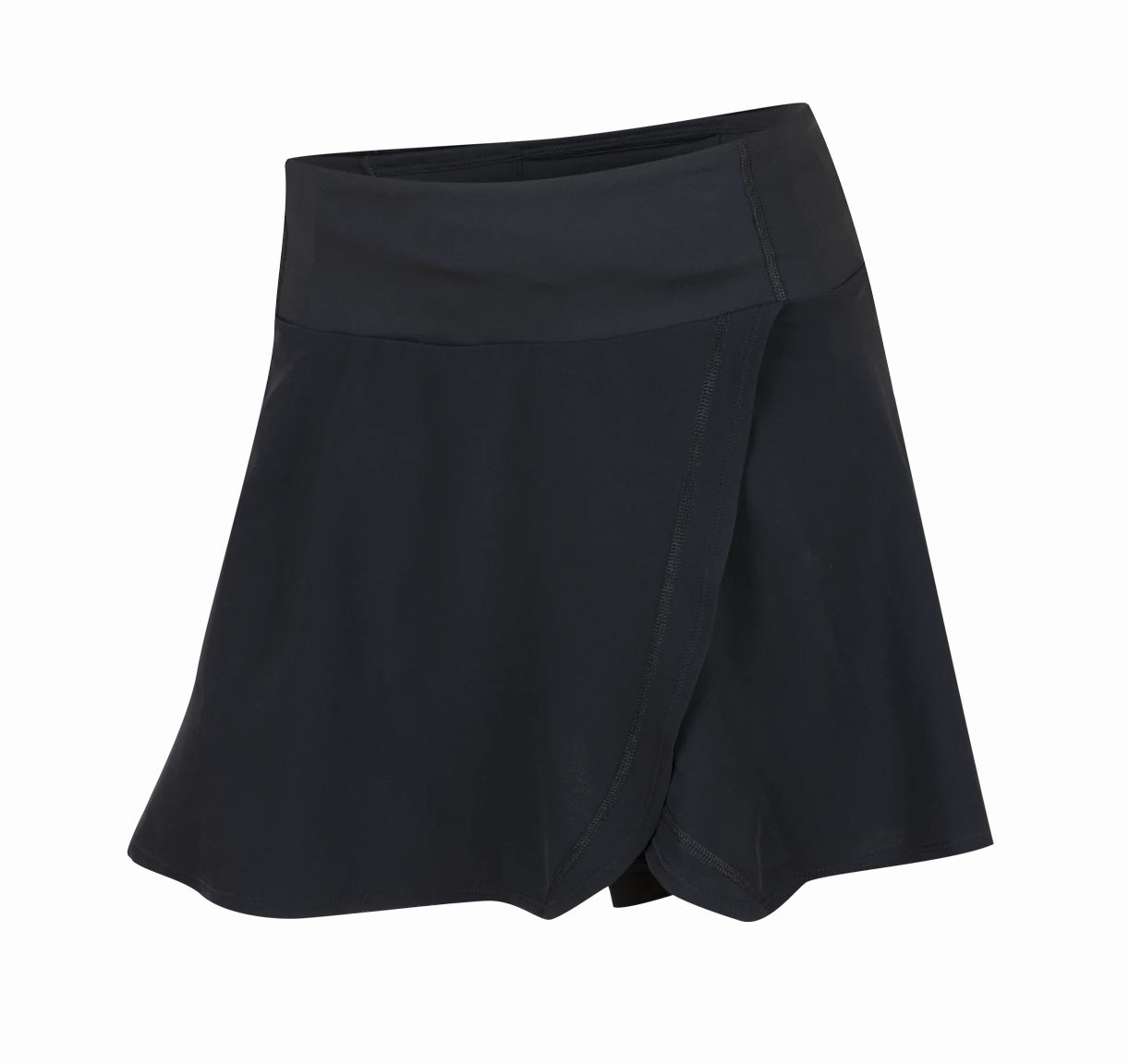 Women's Sugar Black Skirt front. (Black)