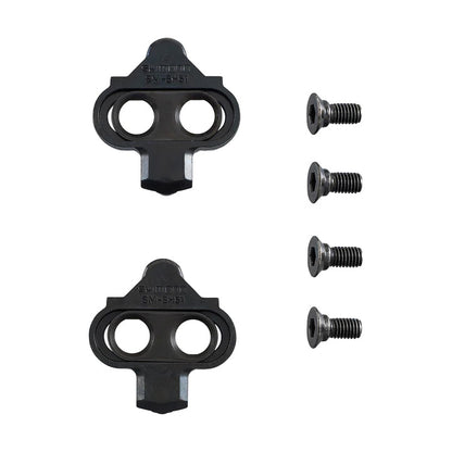 Shimano Deore XT PD-M8120 Clipless Pedals w/Cleat (SM-SH51) showing the provided clips and screws to attach them to the bike.