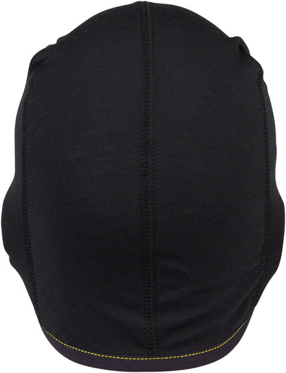 45NRTH Stavanger Lightweight Wool Helmet Liner Hat Back Studio Image