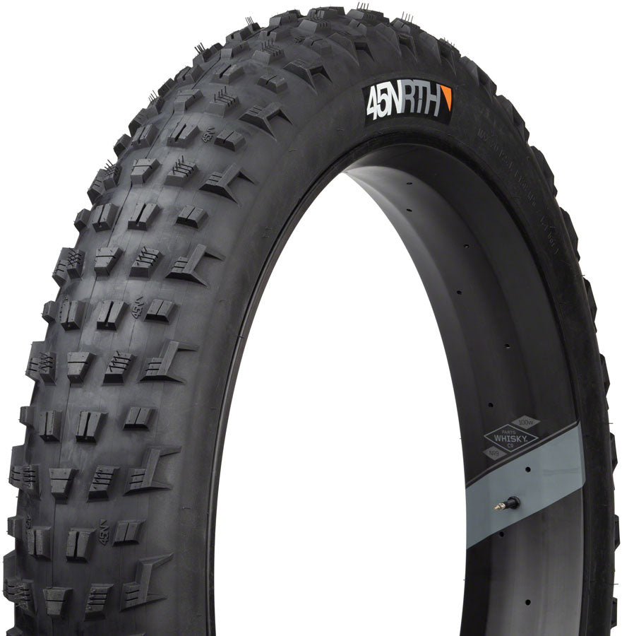 45NRTH Vanhelga 120tpi Folding Black Tire 27.5 x 4" (102-584mm) Side Studio Image