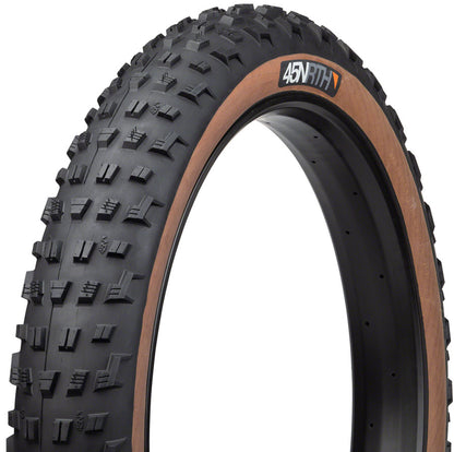 45NRTH Vanhelga 60tpi Folding Black/TanTire 27.5 x 4" (102-584mm), Studio quarter view