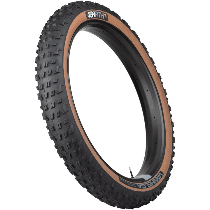 45NRTH Vanhelga 60tpi Folding Black/TanTire 27.5 x 4" (102-584mm), Studio full view