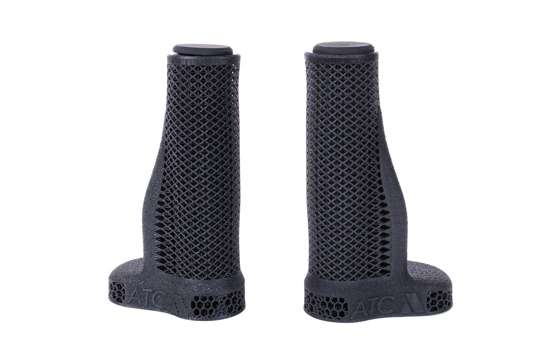 ATC Bio Vertical Grips for recumbent trike studio image rear quarter view
