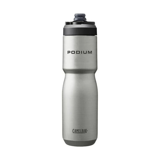Camelbak Podium Steel 22oz Bike Bottle Stainless front view