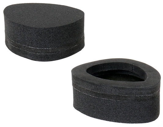 Catrike Replacement Handrest Foam Set, studio top and bottom views