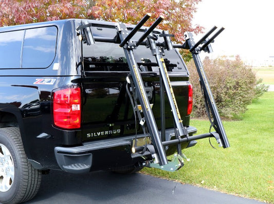 Draftmaster Auto Rack HR-2T Trike - 2" Hitch Side View Image on Truch