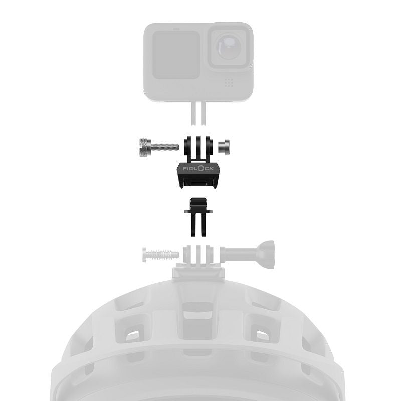 Fidlock PINCLIP Action Cam Mount exploded studio image