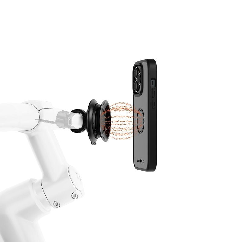 Fidlock VACUUM Handlebar Base Flex, studio view detailing magnetic connection
