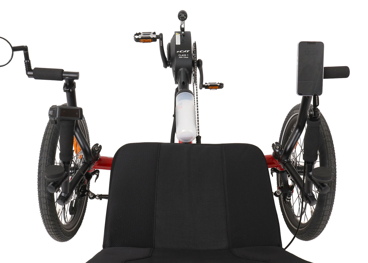Fidlock VACUUM Universal Phone Patch, studio view shown mounted on trike