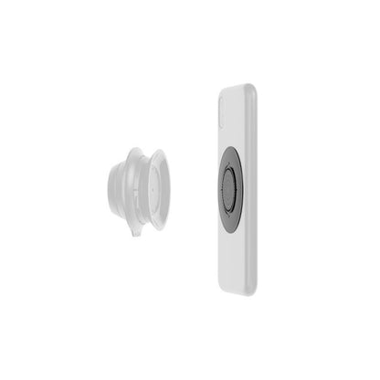 Fidlock VACUUM Universal Phone Patch separated from phone and mounting hardware studio image