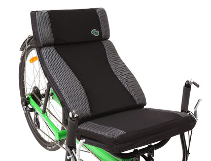 Greenspeed Seat Pad, studio front quarter view