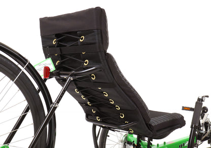 Greenspeed Seat Pad, studio rear quarter view