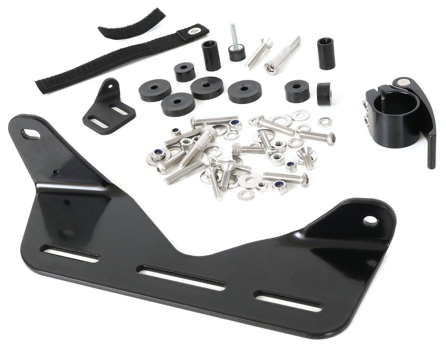 HP Velotechnik Battery Mount Scorpion for FS 26 left, studio left side view with hardware