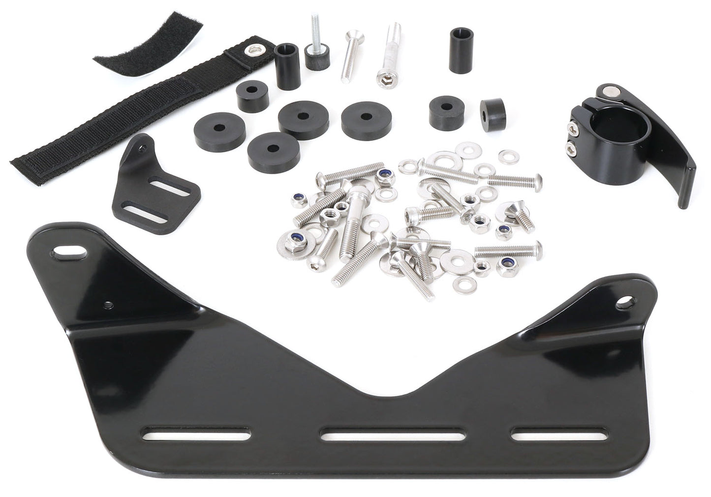 HP Velotechnik Battery Mount Scorpion for FS 26 left, studio side view with hardware
