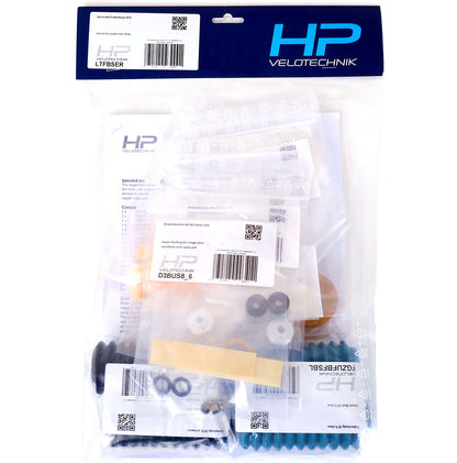 HP Velotechnik Scorpion Front Suspension Service Kit shown in the packaging.