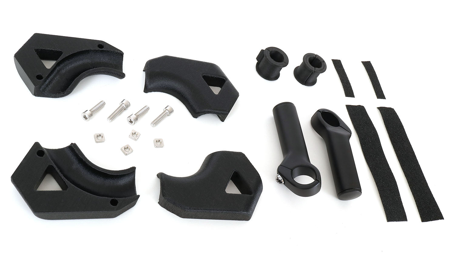 Studio image of all the parts that the kit includes.