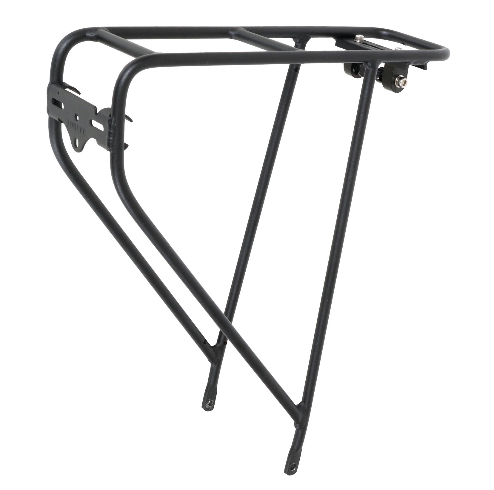 ICE 26 inch Adventure Rigid Rear Rack, studio rear quarter view