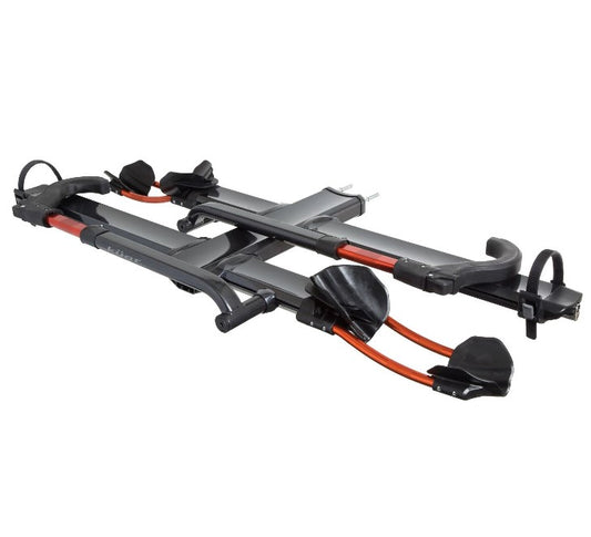 Kuat NV 2.0 Gray-Orange Anodized 2 Bike Add On Hitch Rack Studio Image