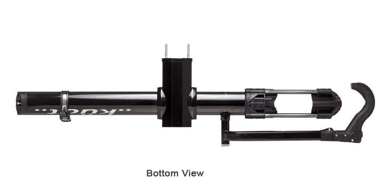Kuat NV 2.0 Matte Black 1 Bike Add-On Hitch Rack Bottom View Studio Image