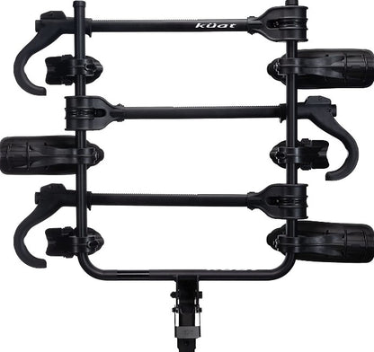 Kuat Transfer v2 Black 3-Bike Rack Fits 2" Receiver Top View Studio Image