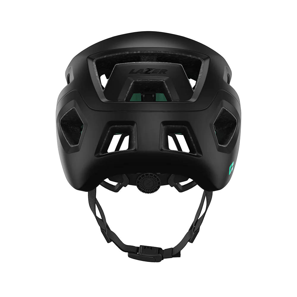 Lazer Coyote Kineticore Helmet Matte Black rear view studio image