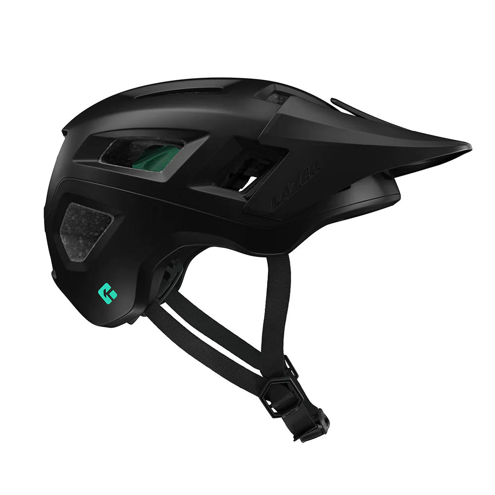 Lazer Coyote Kineticore Helmet Matte Black right side view studio image