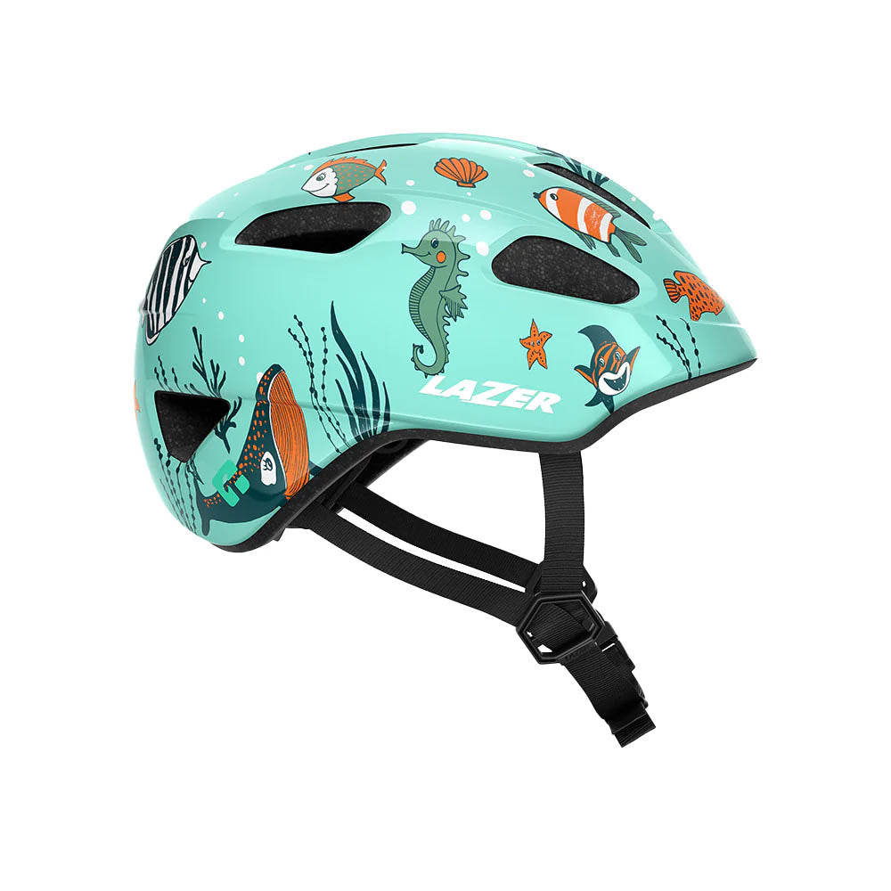 Lazer Pnut Kineticore Helmet Youth sealife side view