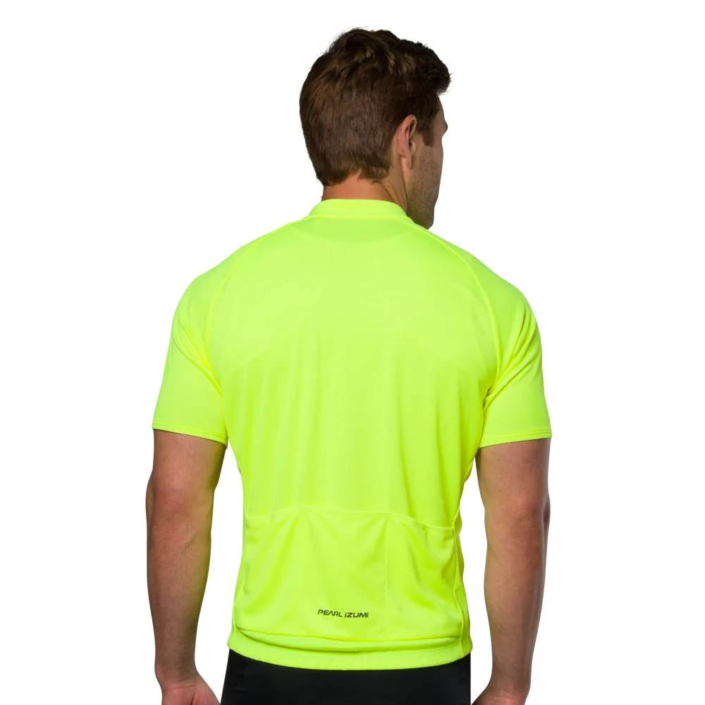 Pearl Izumi Mens Quest Jersey Screaming Yellow studio image back