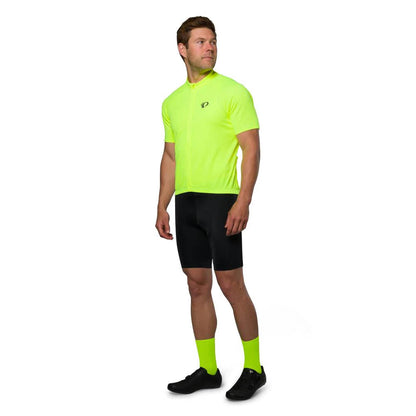 Pearl Izumi Mens Quest Jersey Screaming Yellow fullbody studio image front
