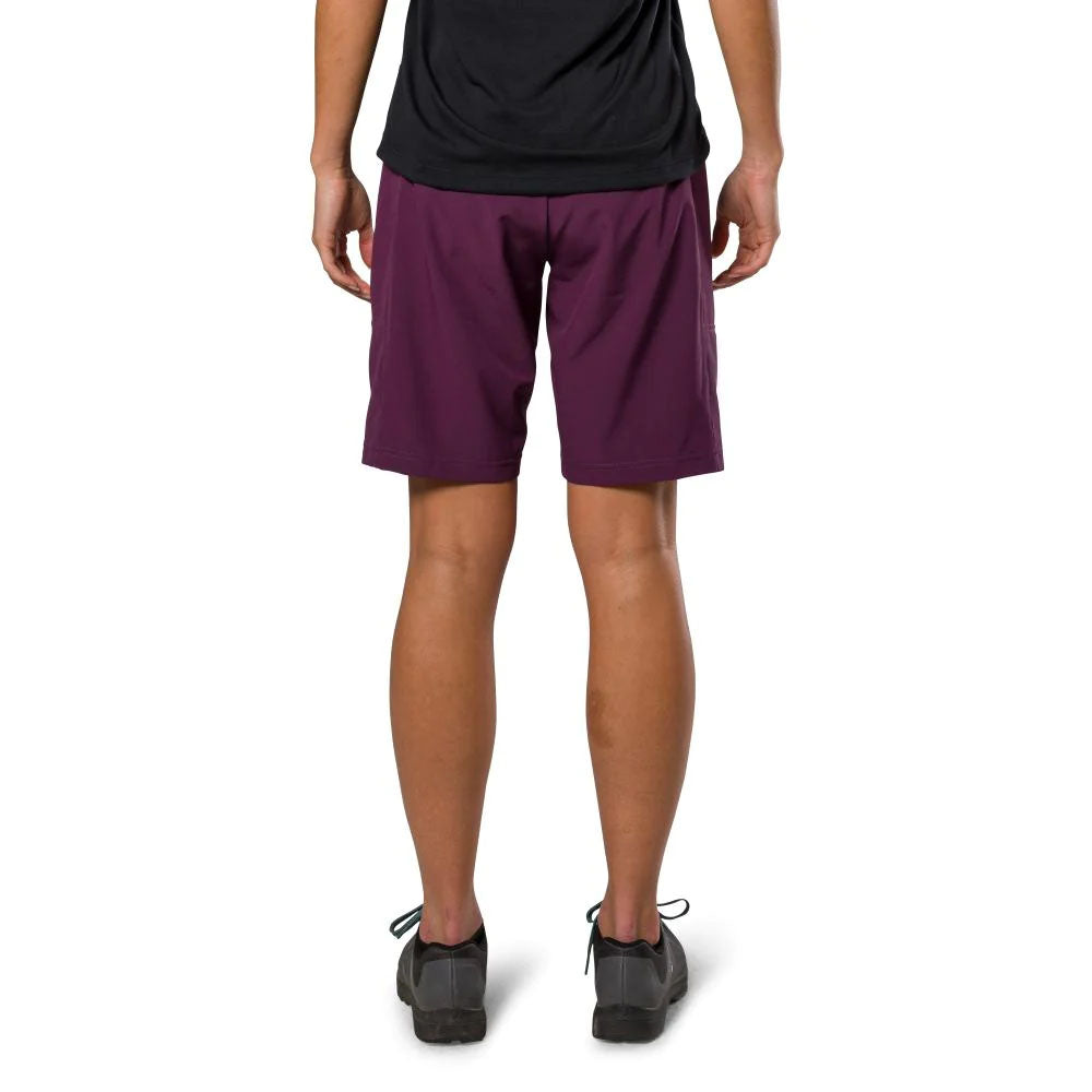 Pearl Izumi Womens Cayon Shorts Dark Violet, studio model rear view