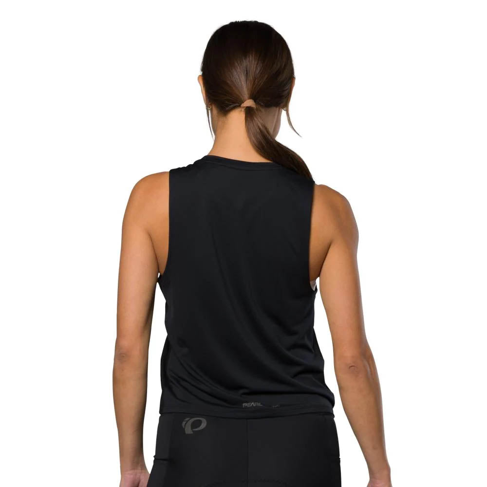 Pearl Izumi Womens Sugar Air Tank black back studio image