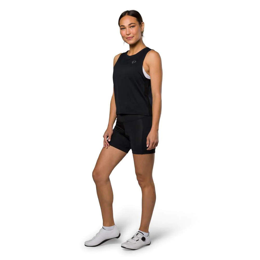 Pearl Izumi Womens Sugar Air Tank black front studio image