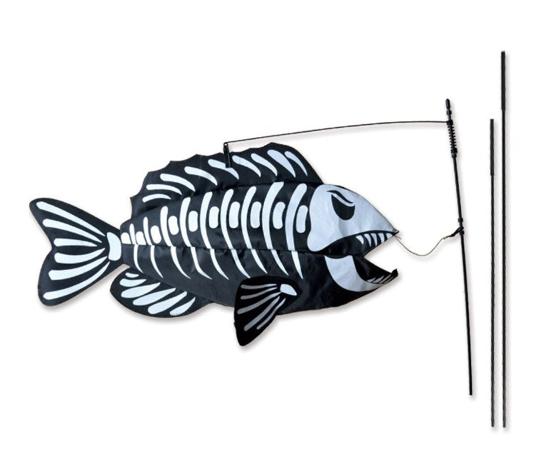 Premier Kites Swimming Fish Recumbent Bike Flag Fish Bones Studio Image