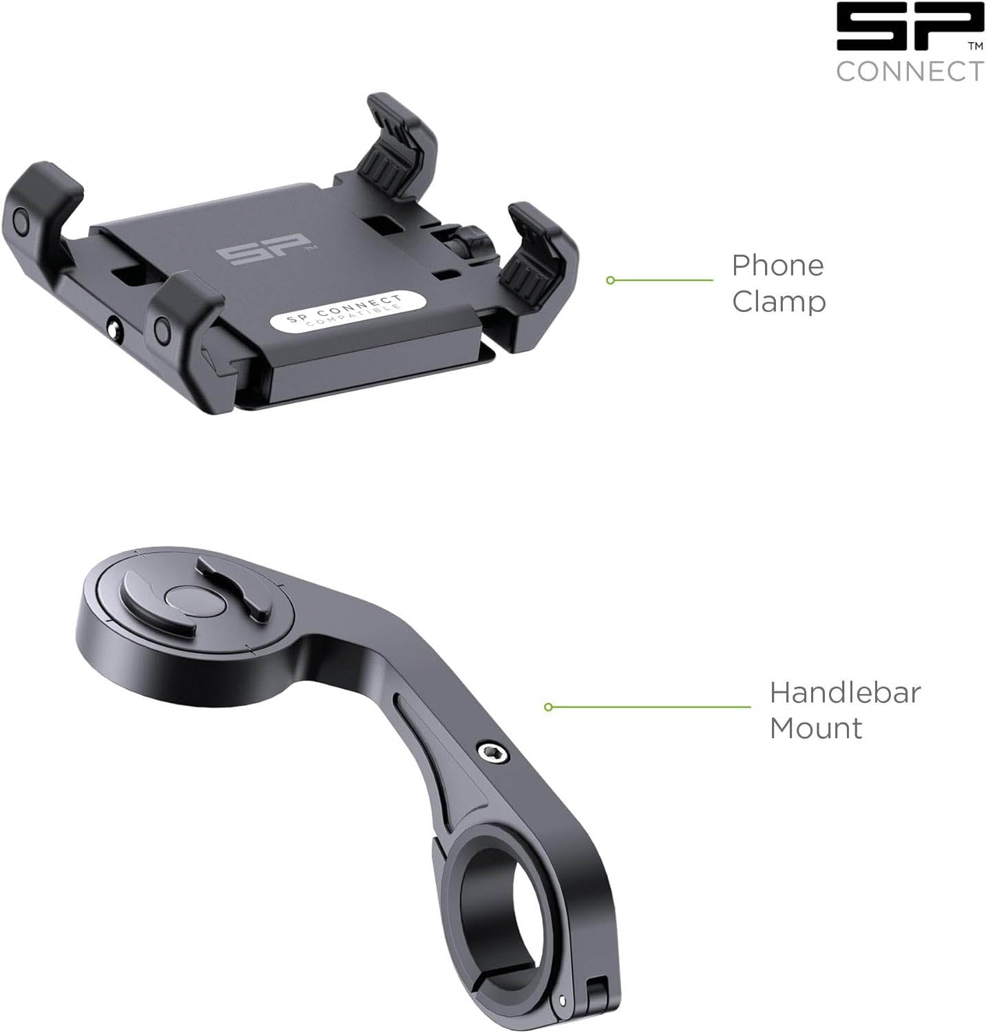 SP Connect Roadbike Bundle Universal Clamp SPC+ clamp and arm only studio image