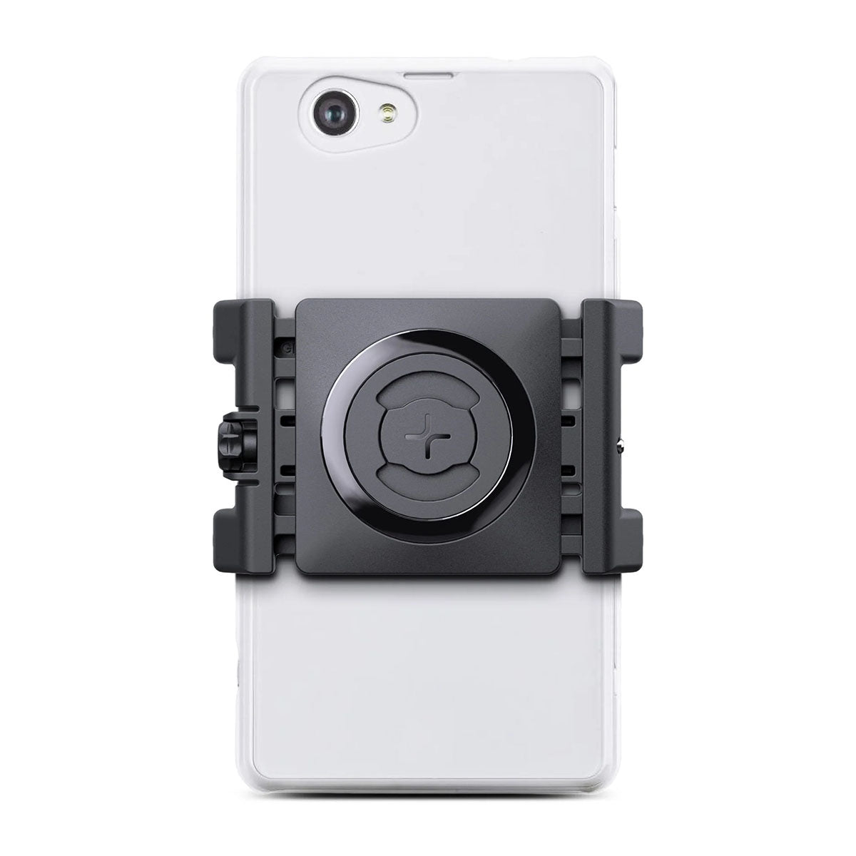 SP Connect Bike Bundle with Universal Bike Mount and Universal Phone Clamp, clamp on phone view