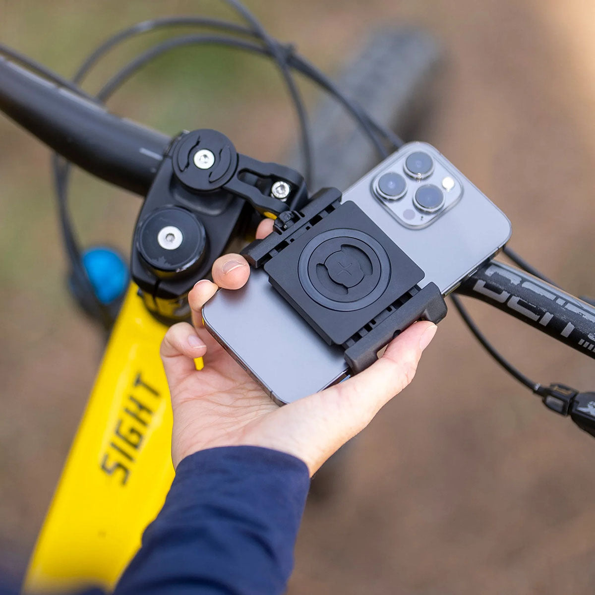 SP Connect Bike Bundle with Universal Bike Mount and Universal Phone Clamp, back view