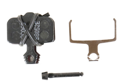 Shimano L05A-RF Disc Brake Pad and Spring - Resin Compound, Finned Alloy Back Plate, One Pair