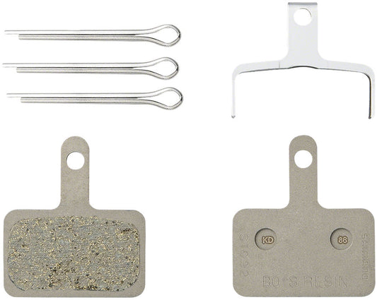 Shimano B05S-RX Disc Brake Pad and Spring, studio parts view