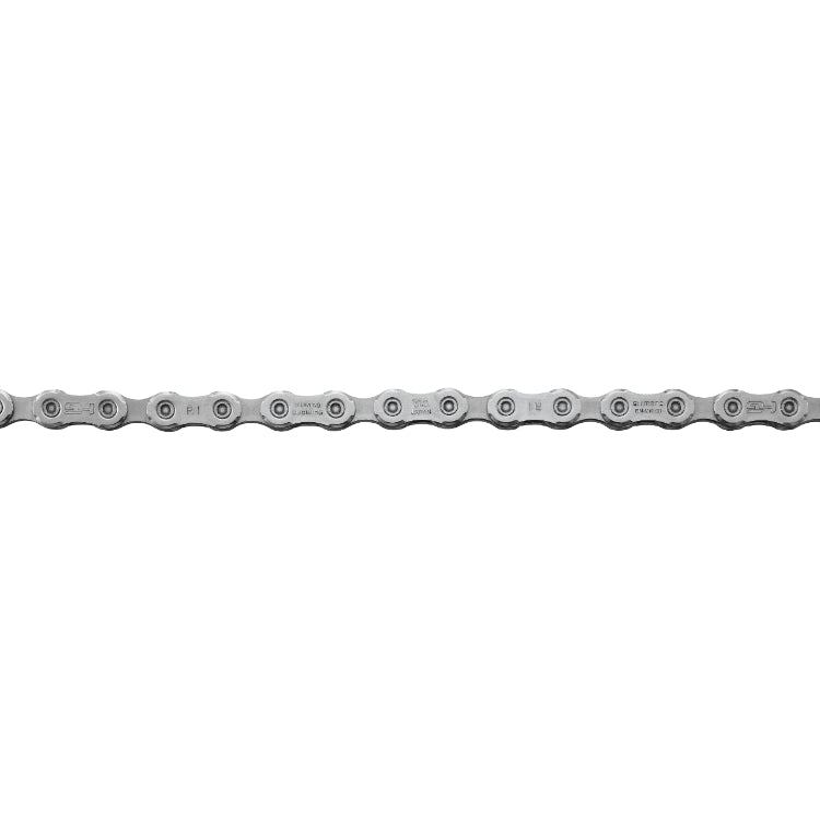 Shimano Deore CN-M6100 Hyperglide+ 126 Links Silver 12 Speed Chain studio image side