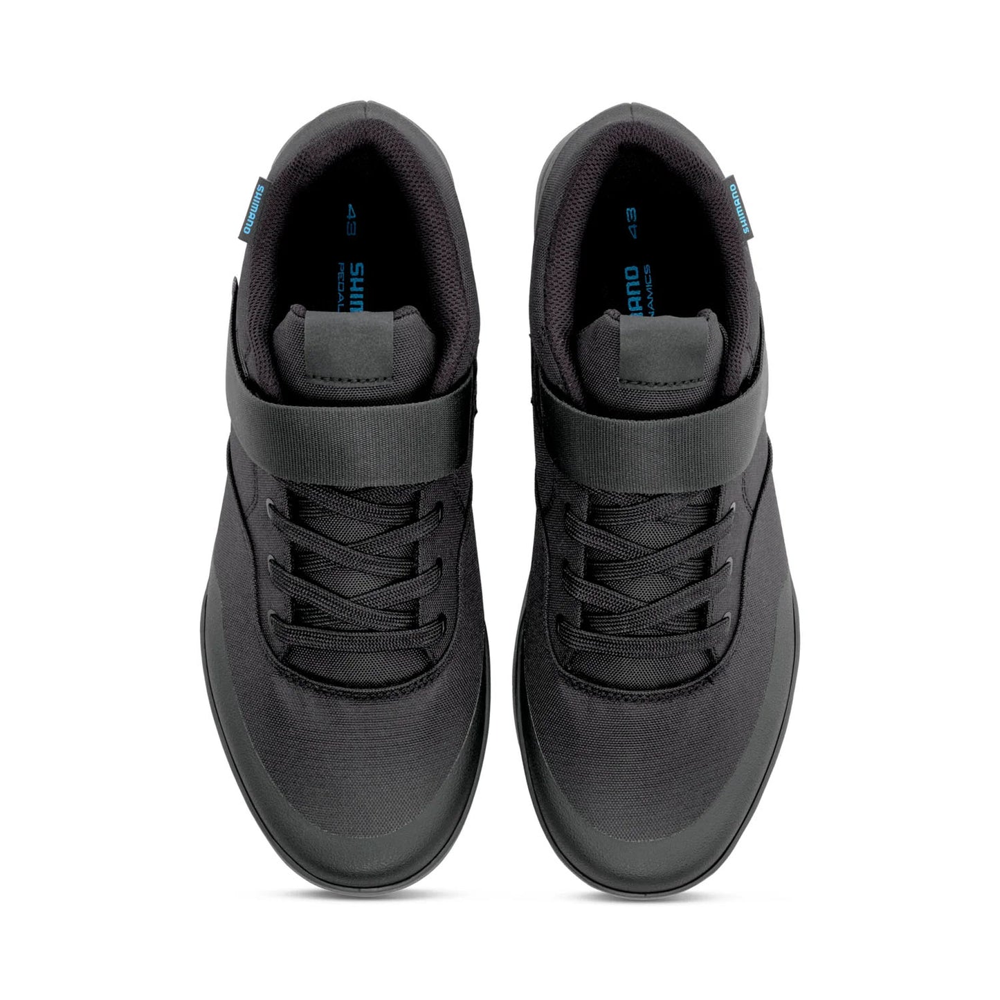 Shimano GE500 Bicycle Shoes Black, studio top view
